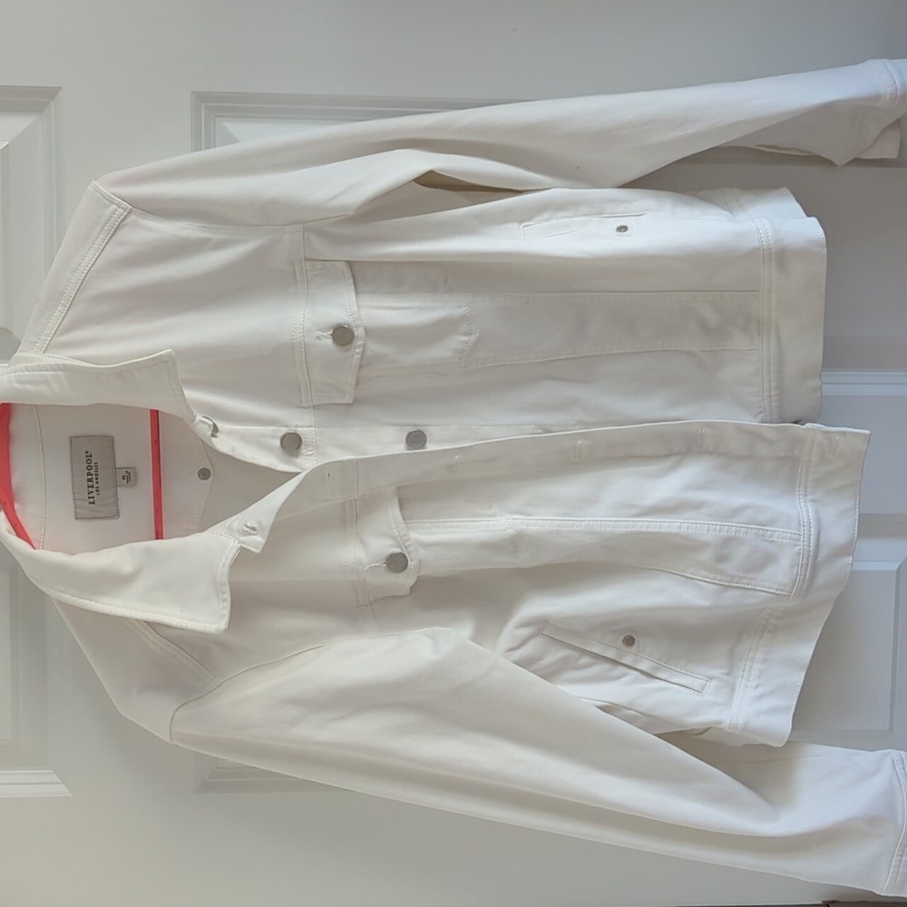 Liverpool White Denim Jacket
